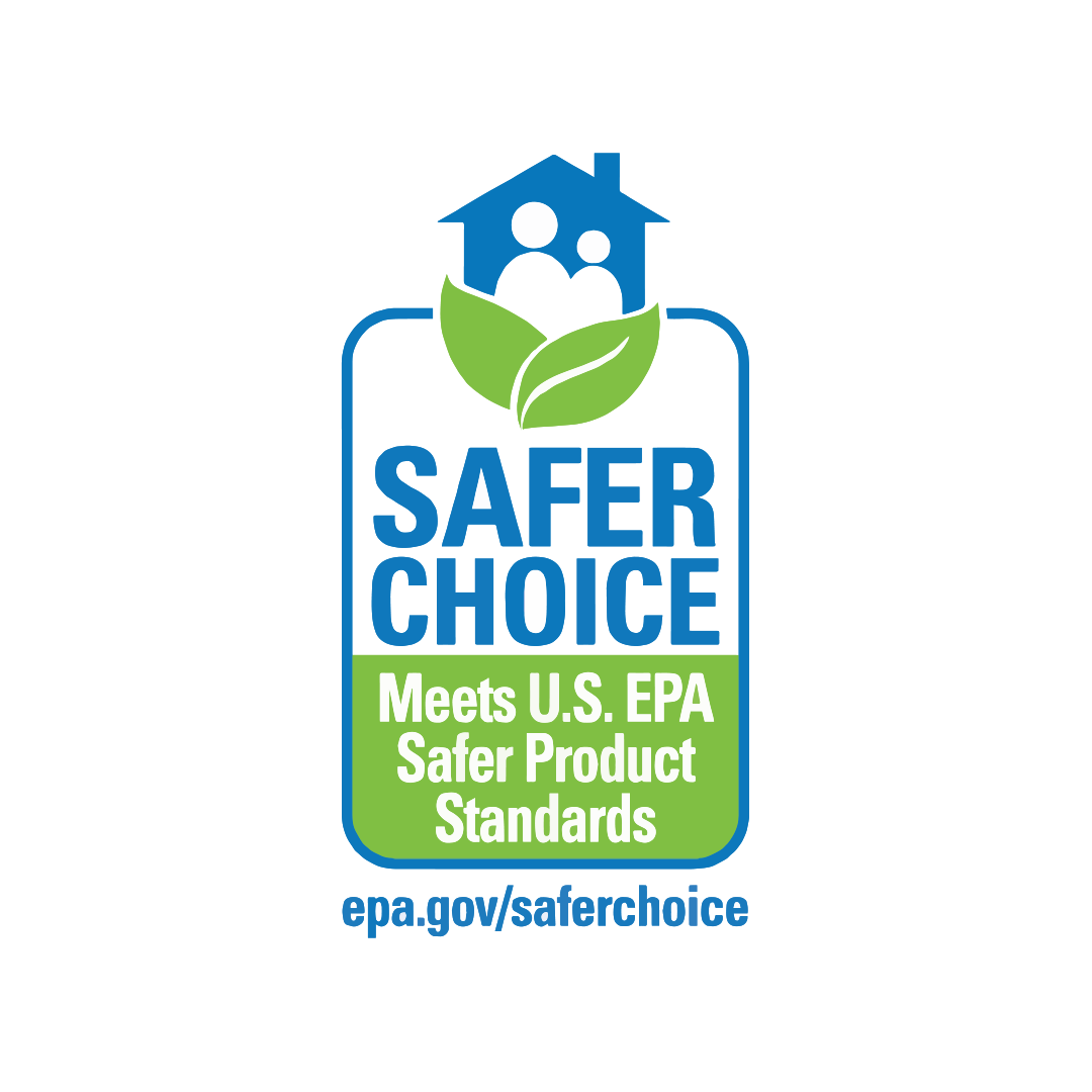 Label : Safer Choice. Meets U.S. EPA Safer Product Standards