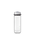 Front view of 750ml HydraPak Recon™ water bottle with twist cap and bail handle – Black/White 