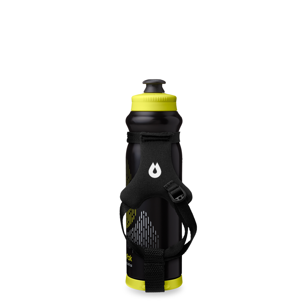 Side view of Tempo Pro 400ml with handle facing forwards. Colour: Black 