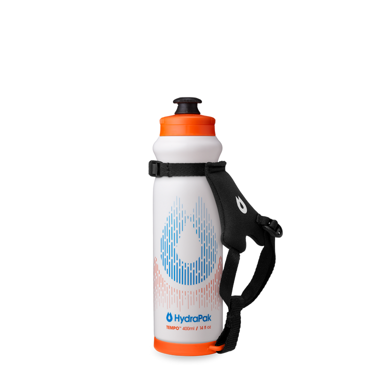 Front view of Tempo Pro 400ml with handle off to the right. Colour: White 