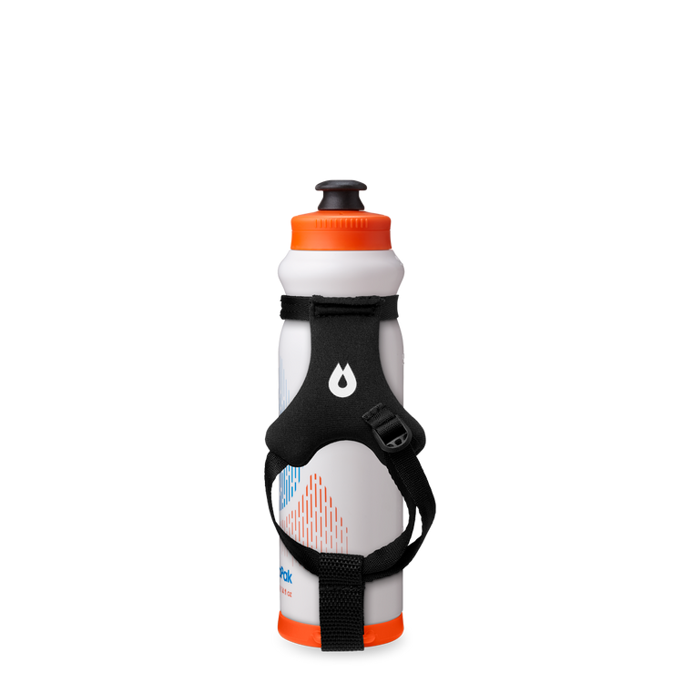 Side view of Tempo Pro 400ml with handle facing forwards. Colour: White