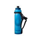 Front view of the HydraPak Tempo Pro 525ml with the handle off to the right. Colour: Blue 