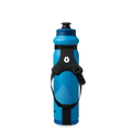 Side view of the HydraPak Tempo Pro 525ml with the handle facing forwards. Colour: Blue 