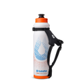 Front view of the HydraPak Tempo Pro 525ml with the handle off to the right. Colour: White 